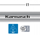 Karnasch HSS-XE verzinker 82°, 3-vlaksopname