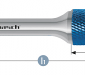 Karnasch HM freesstift Blue-Tec gecoat MICRO RBF/HP-11