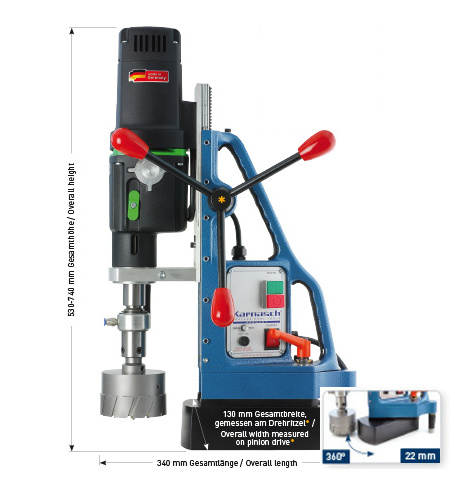 Karnasch magneetboormachine KAS100 SENSOR 110 Volt USA-Version Art: 208028020 BESTSELLER