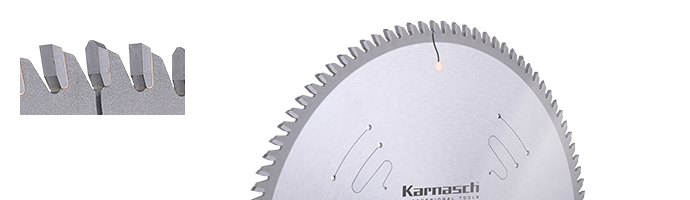 Karnasch VALUETOOL HM cirkelzaagblad positief voor aluminium, kunststof profielen 250x3,2/2,5x30mm 80TFP - NL: UNI1+UNI2 Art: 111000250017