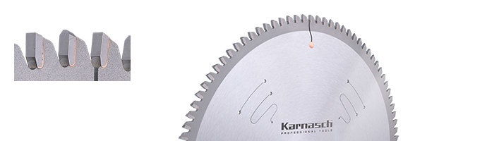 Karnasch VALUETOOL HM cirkelzaagblad negatief voor aluminium, kunststof profielen 250x3,2/2,5x30mm 60TFN - NL: UNI1+UNI2 Art: 111100250015