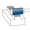Karnasch VALUETOOL HM stiftfrees d1=10,0/l2=20/d2=6/l1=65mm ongecoat type ZYA/HP-3 Art: 113001091