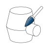 Karnasch VALUETOOL HM stiftfrees d1=3,0/l2=6/d2=3/l1=38mm ongecoat type vlam/HP-3 Art: 113071004