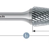 Karnasch VALUETOOL HM freesstift ongecoat type KEL/ HP-3 d1= 16,0 / l2= 33 / d2= 6 / l1= 78mm Art: 113081061