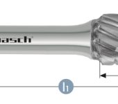 Karnasch BESTSELLER HM freesstift ongecoat type WRC/ HP-3 PRO d1=8,0 / l2=20 / d2=6 / l1=65mm Art: 114092020