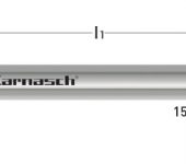 Karnasch VHM-Micro-3D Mini Radiusfrees HHC/HSC/HPC schacht 6 mm met koelkanalen, HXC-Nano³-gecoat