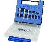 Karnasch Verzinker-set HSS-XE, 100° met ongelijke snijkant-verdeling 6.3, 8.3, 10.4, 12.4, 16.5, 20.5 mm art. 201655