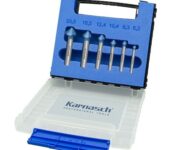 Karnasch Verzinker-set HSS-XE BLUE, 100° met ongelijke snijkant-verdeling 6.3, 8.3, 10.4, 12.4, 16.5, 20.5 mm art. 201657