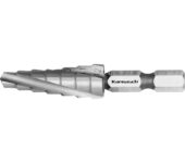 Karnasch trappenboor HSS-XE met bitopname, gespiraliseerd, d=6-12mm art. 213043