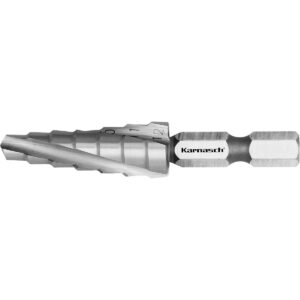 Karnasch trappenboor HSS-XE met bitopname, gespiraliseerd, d=6-12mm art. 213043
