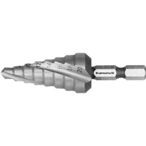 Karnasch trappenboor HSS-XE met bitopname, gespiraliseerd, d=6-20mm art. 213044