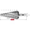 Karnasch trappenboor HSS-XE met bitopname, gespiraliseerd, d=6-27mm art. 213045