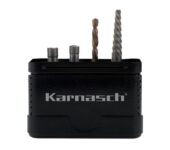 Karnasch bouten-uitdraai set M8, inhoud: cilindrische frees, centreerfrees, HSS-spiraalboor, boutenuitdraaier art. 214020