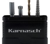 Karnasch bouten-uitdraai set M10, inhoud: cilindrische frees, centreerfrees, HSS-spiraalboor, boutenuitdraaier art. 214030