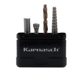 Karnasch bouten-uitdraai set M12, inhoud: cilindrische frees, centreerfrees, HSS-spiraalboor, boutenuitdraaier art. 214040