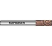 Karnasch VHM-Trochoidaal-frees met hoekradius 5-snijder HIC²-gecoat voor RVS